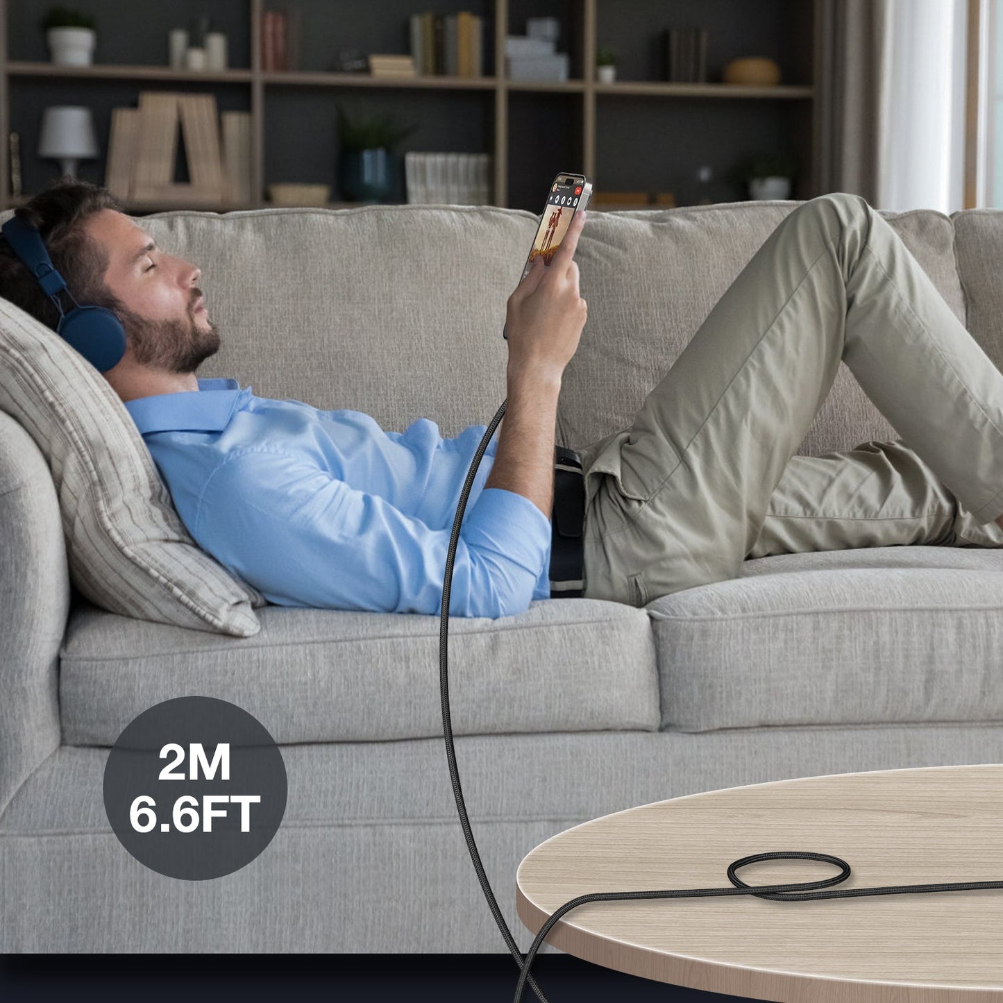 Tough On USB C to Lightning Cable 27W Fast Charging Cable