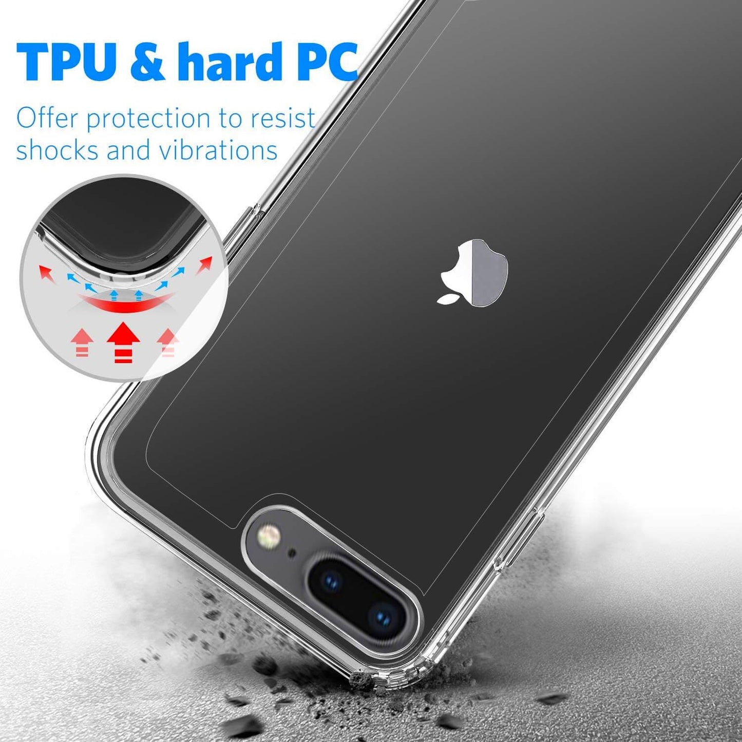 iPhone 8 Plus & 7 Plus Tough On Slim Hybrid Clear