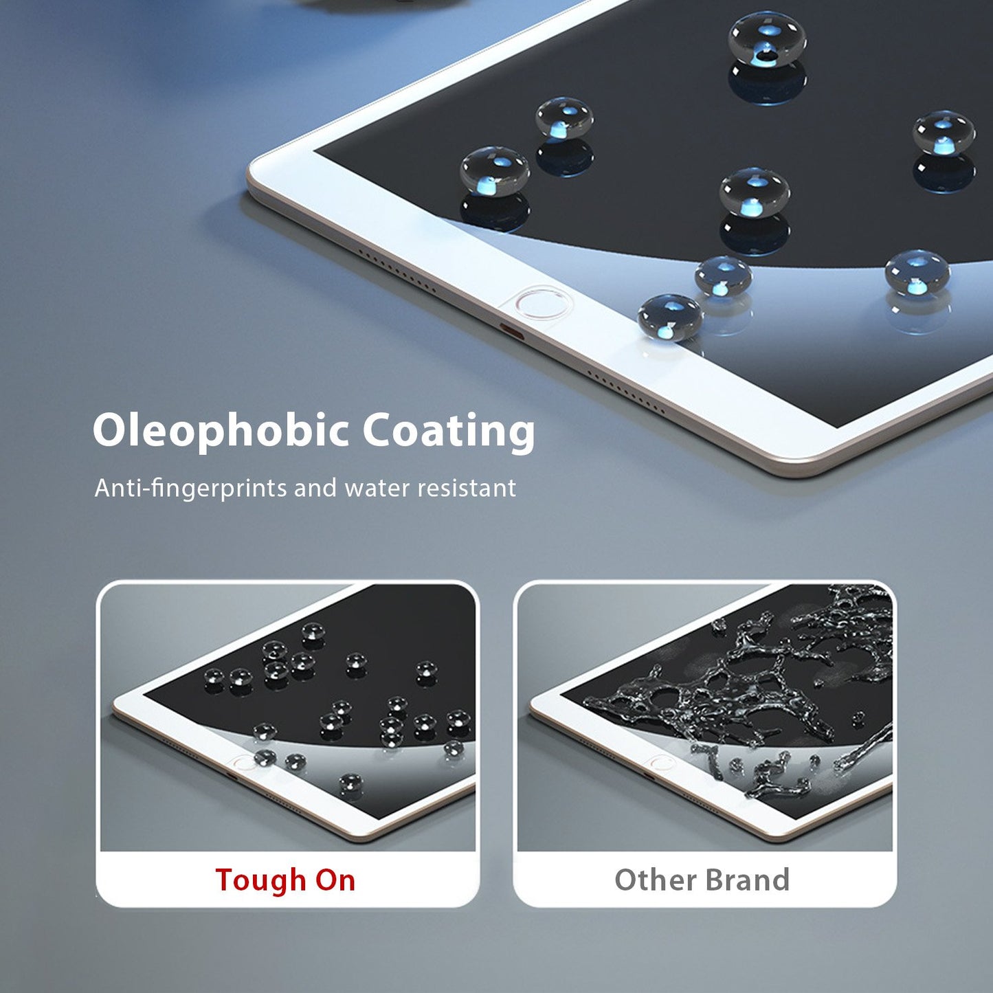 Tough on iPad Air / Air 2 9.7 inch Tempered Glass Screen Protector Anti Blue Light