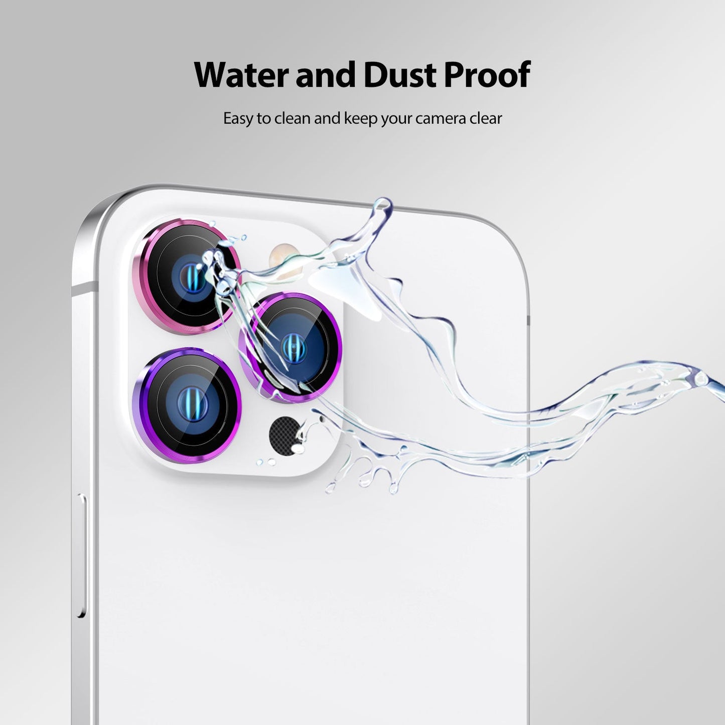 Tough On iPhone 14 Pro / 14 Pro Max Camera Lens Iridescent