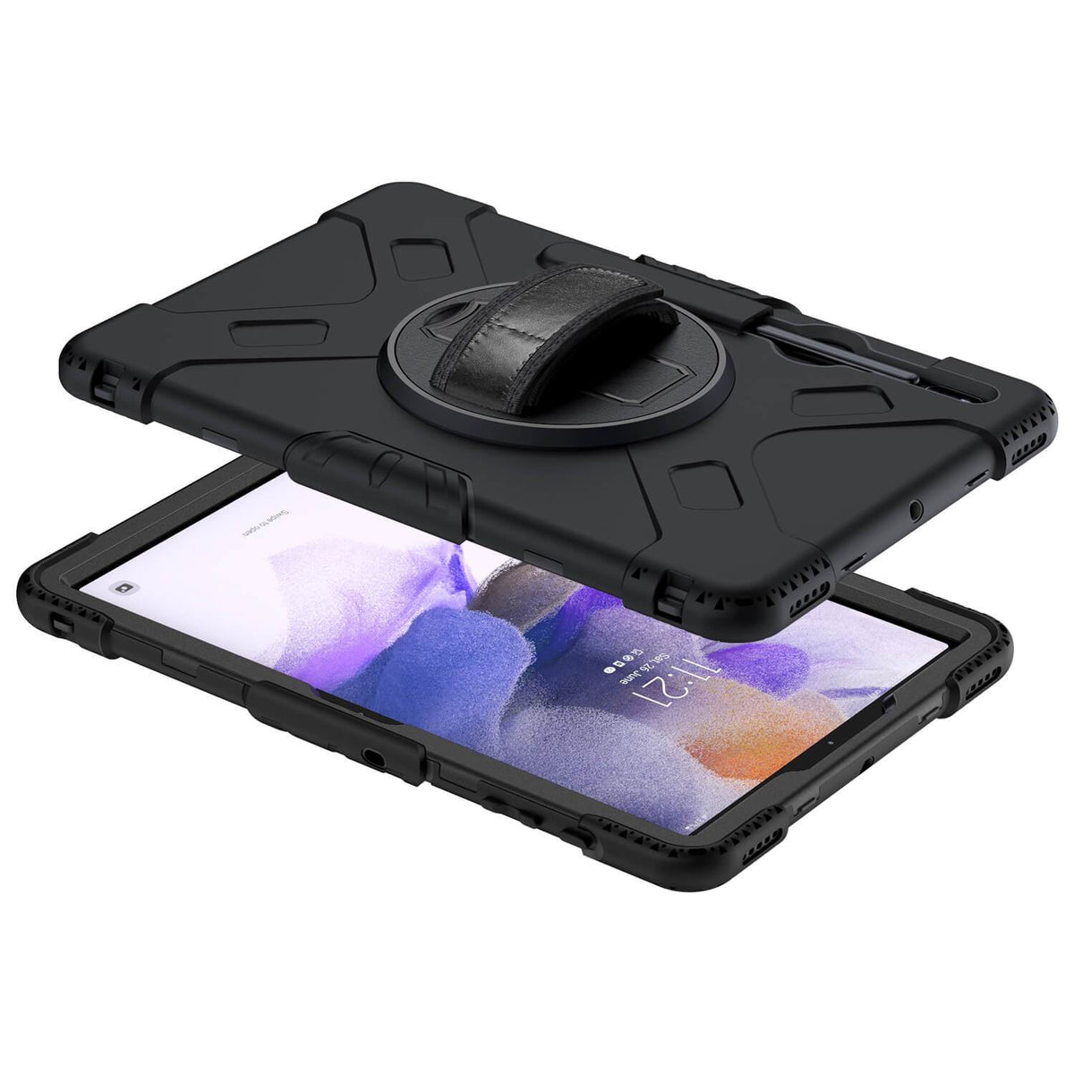 Tough on Samsung Galaxy Tab S7 FE Case Rugged Protection Black - Toughonstore