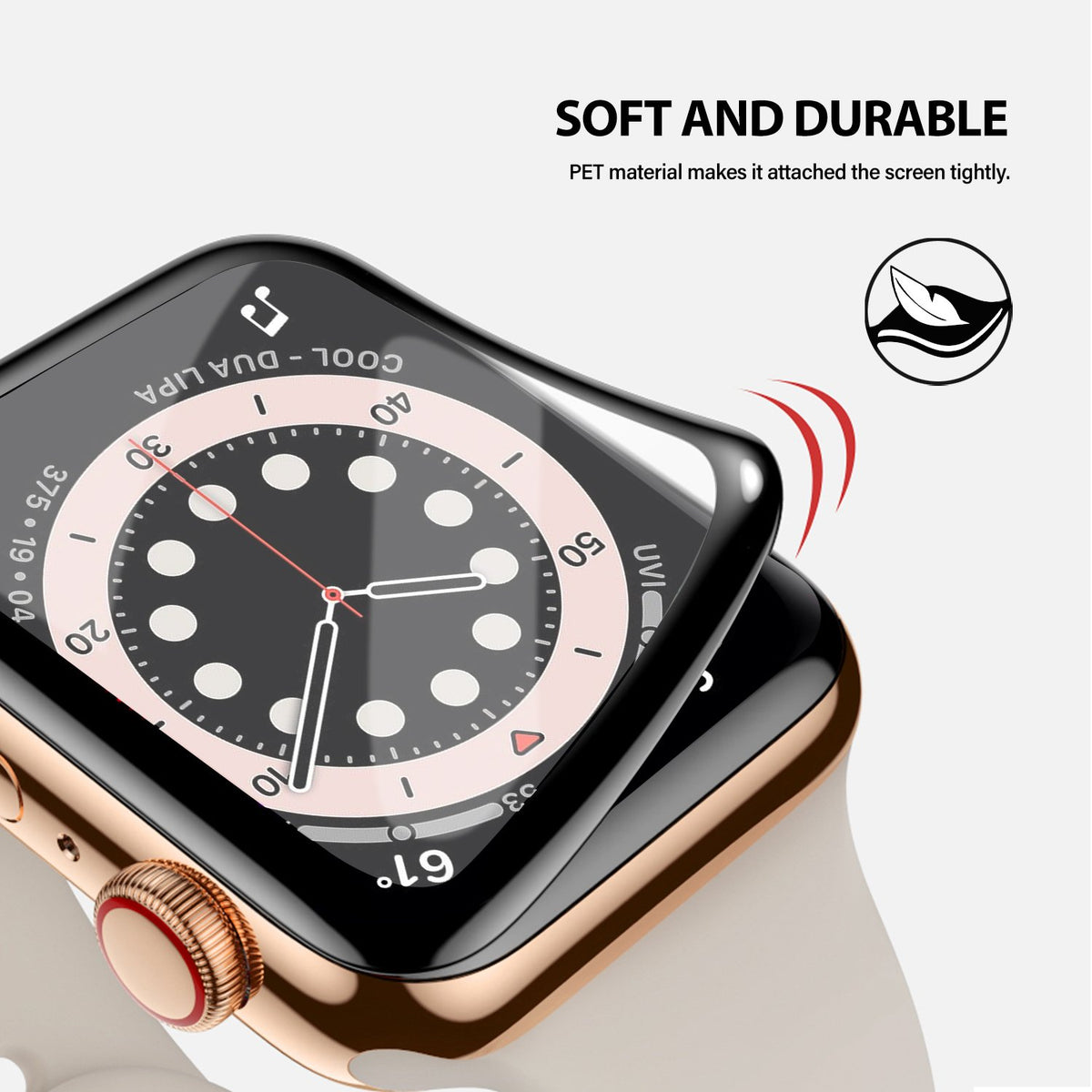 Tough On Apple Watch Series 8 / 7 45mm Screen Protector Nano Xtreme Guard Black - Toughonstore