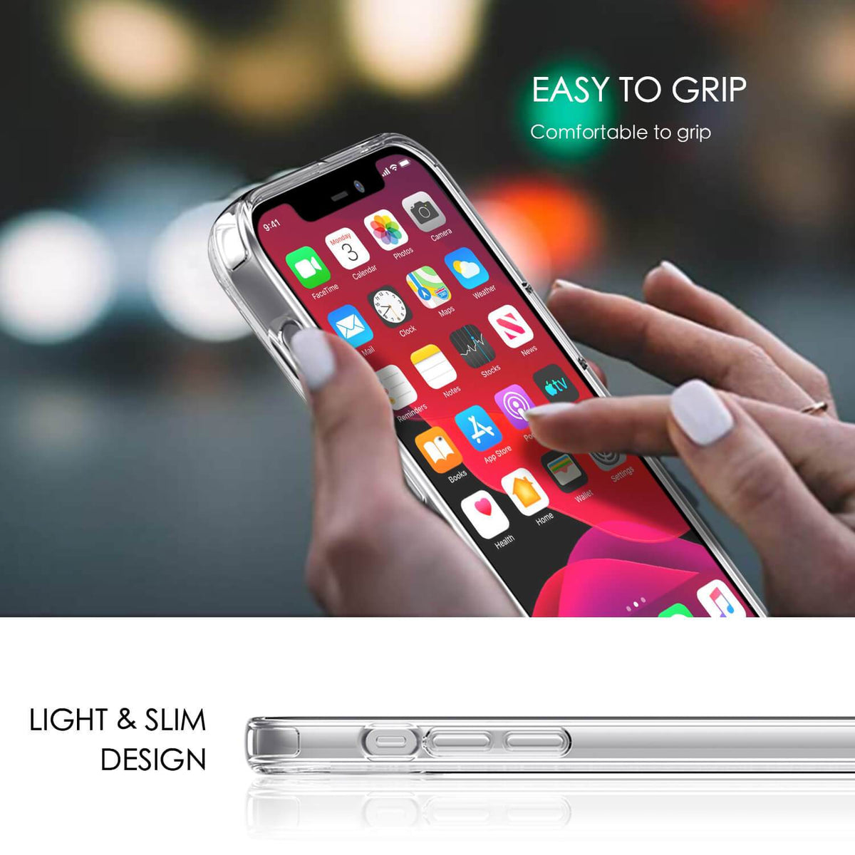 Tough On iPhone 13 Pro Max Case Air Clear - Toughonstore