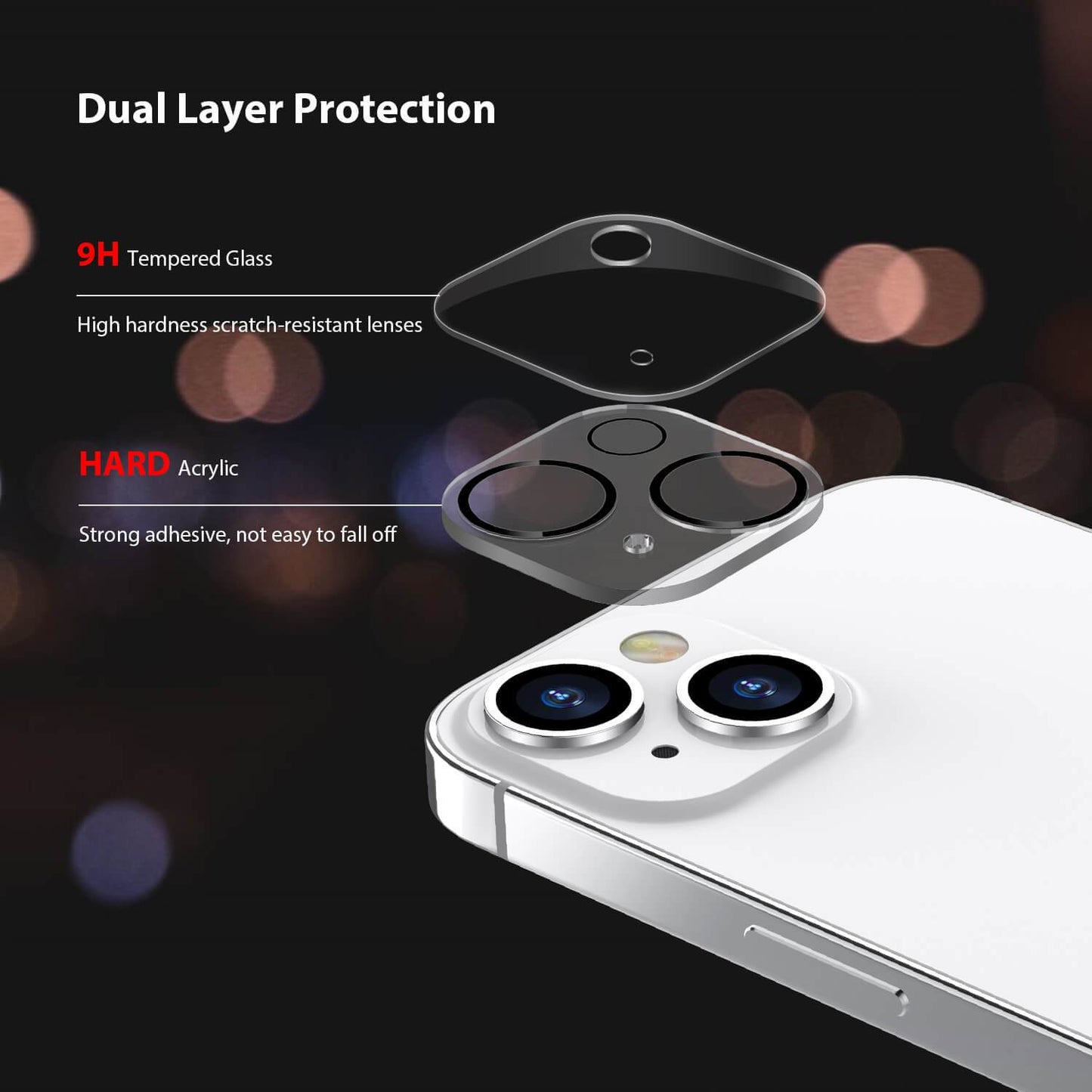 Tough On iPhone 13 Rear Camera Protector Tempered Glass - Toughonstore