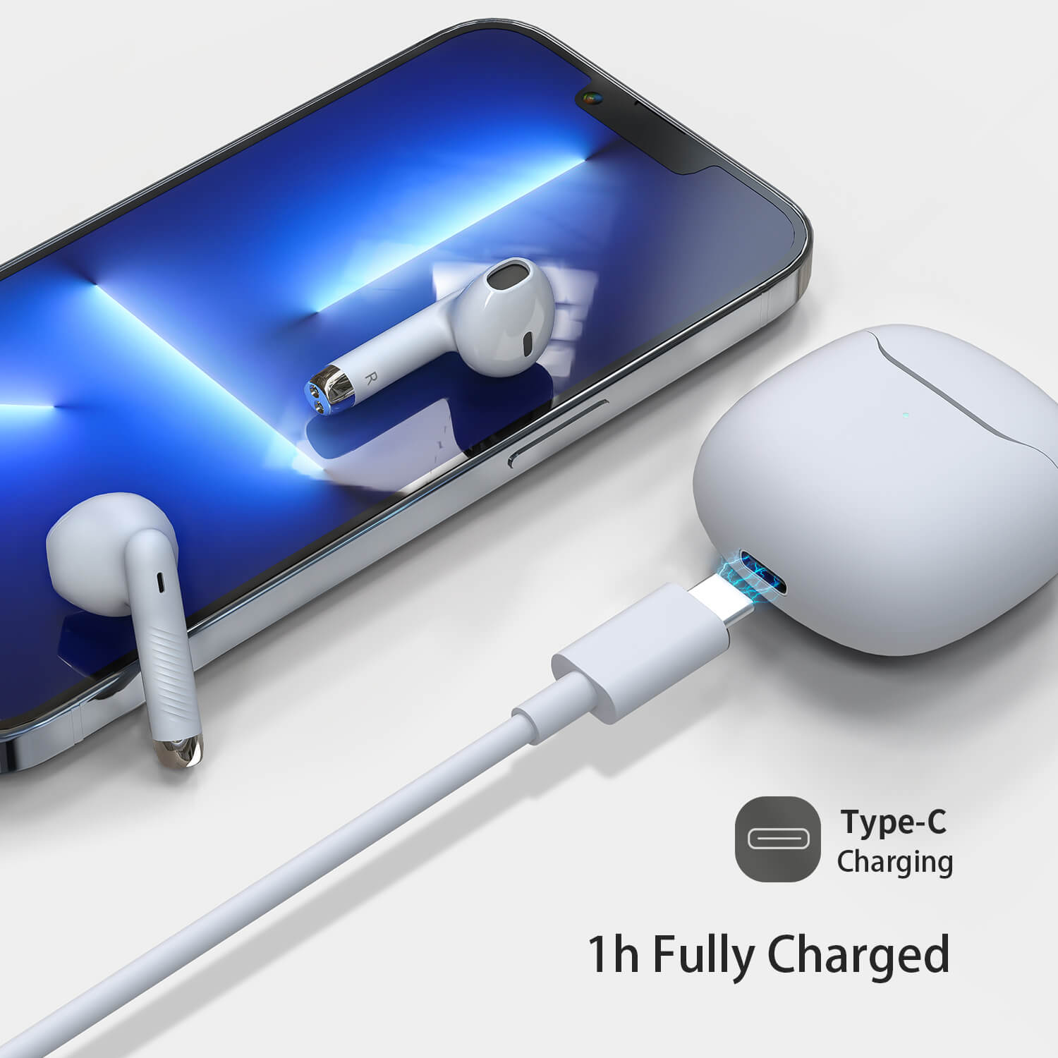 Tough on Bluetooth Earphones HE-080 White - Toughonstore