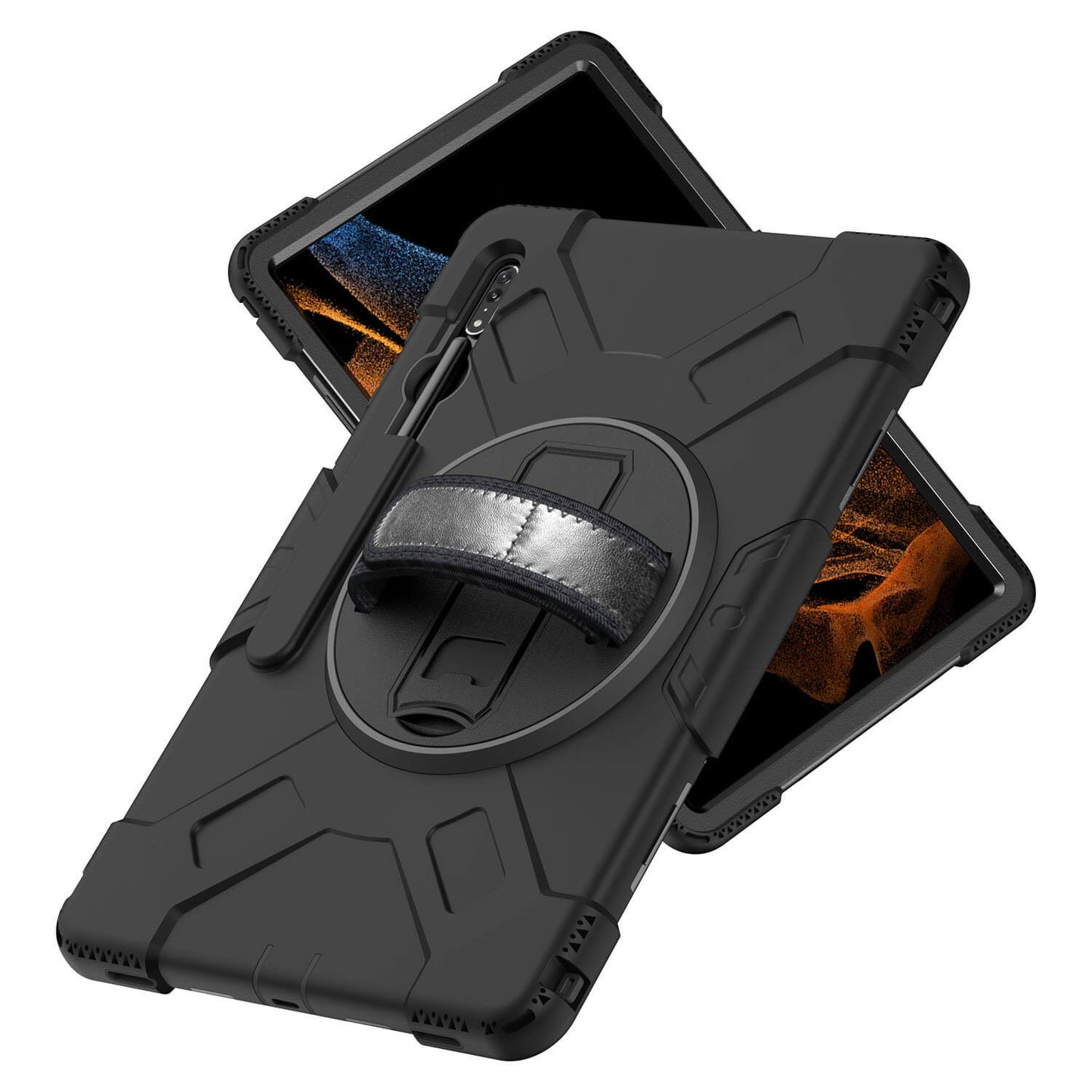 Tough On Samsung Galaxy Tab S9 Ultra / S8 Ultra Case Rugged Protection Black