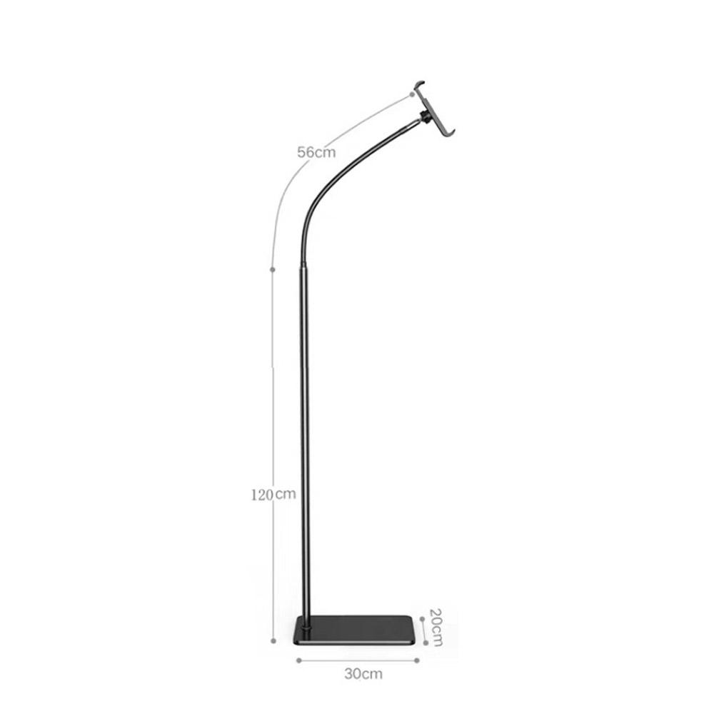 Ground Stand for Tablet & Phone Black 175CM