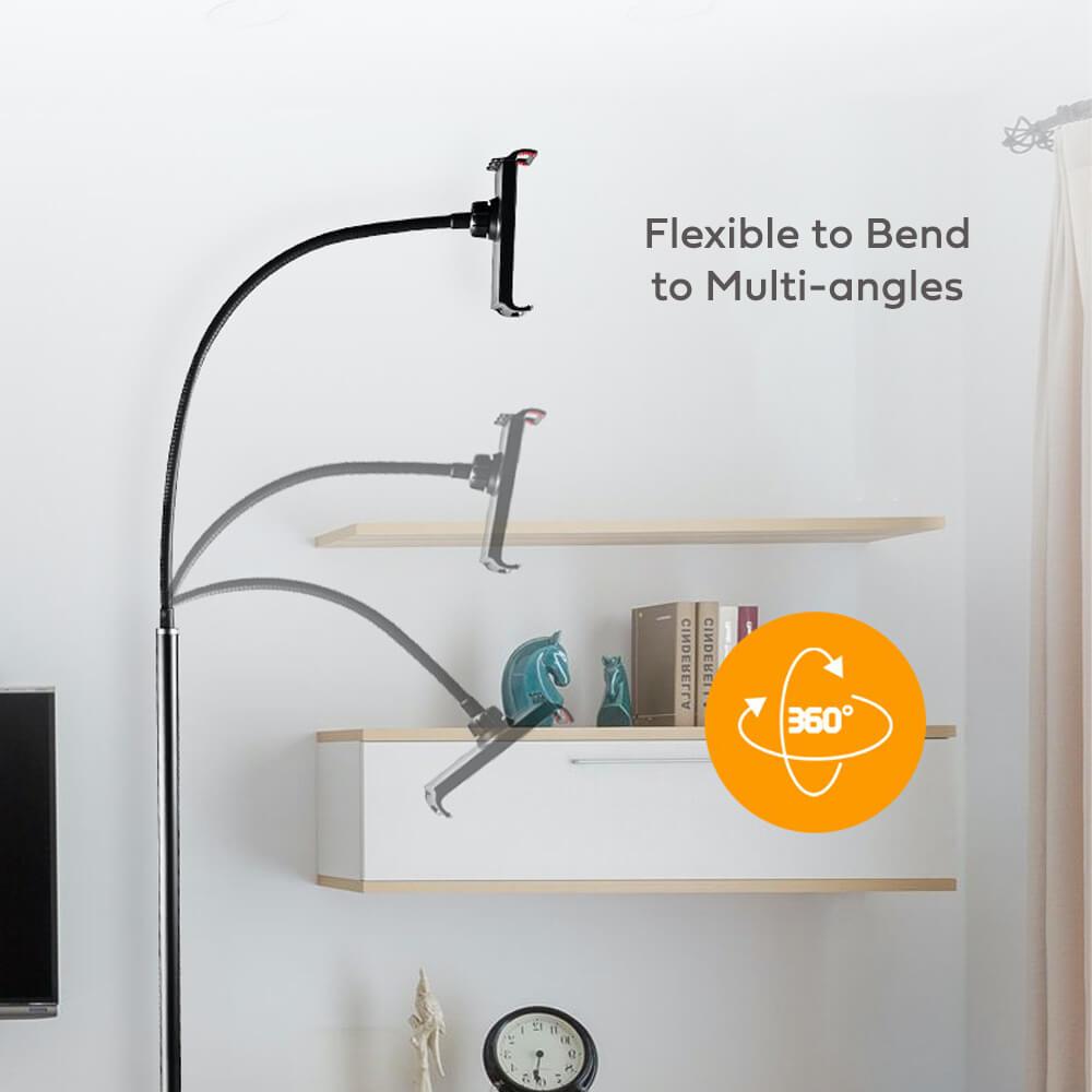 Ground Stand for Tablet & Phone Black 175CM