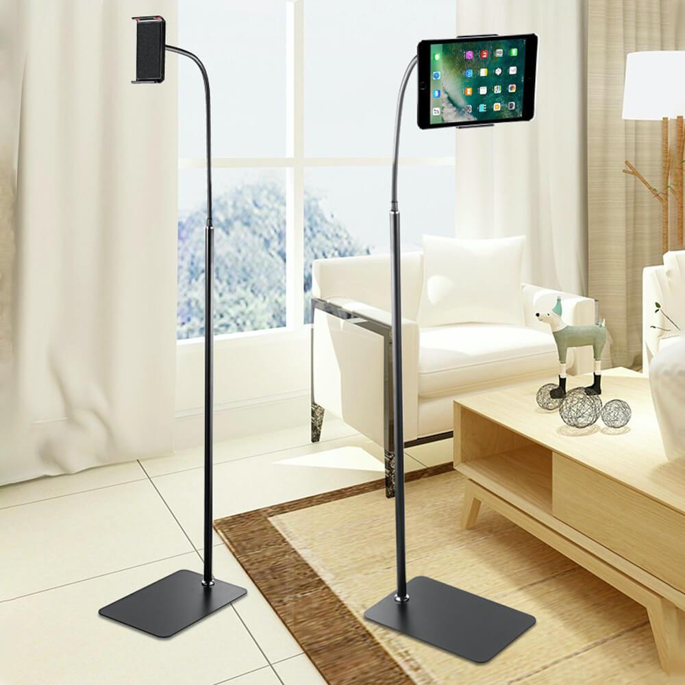 Ground Stand for Tablet & Phone Black 175CM