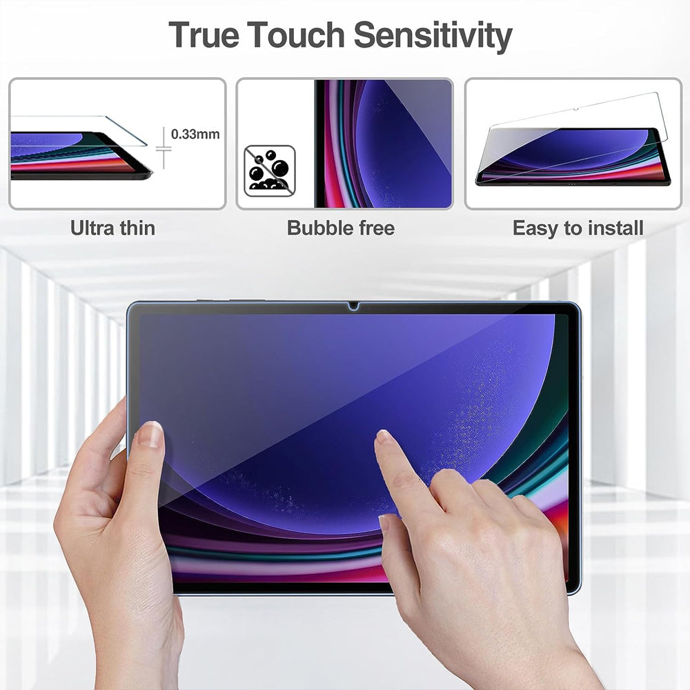 Tough On Samsung Galaxy Tab S10+ / S9+/ S8+/ S7 FE / S7+ Premium Tempered Glass Screen Protector