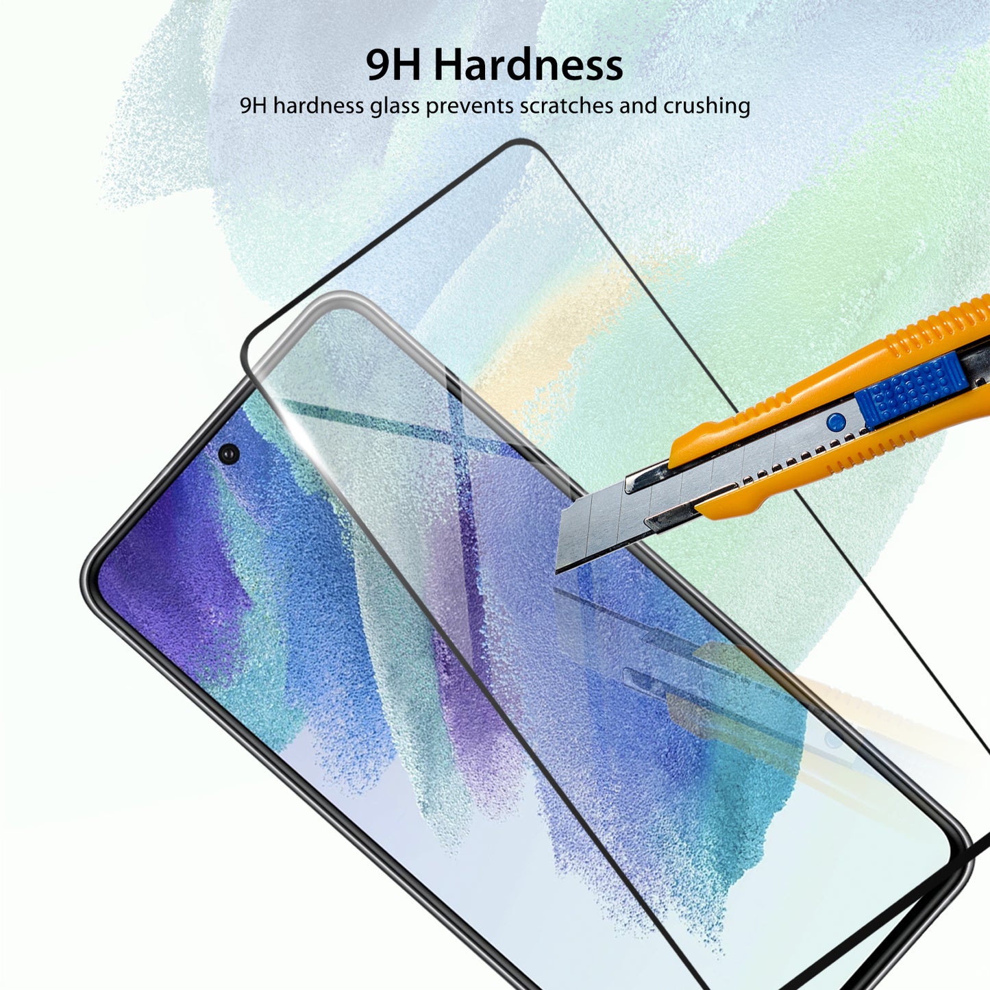 Tough On Samsung Galaxy S21 FE 5G Screen Protector 2.5D Tempered Glass Black