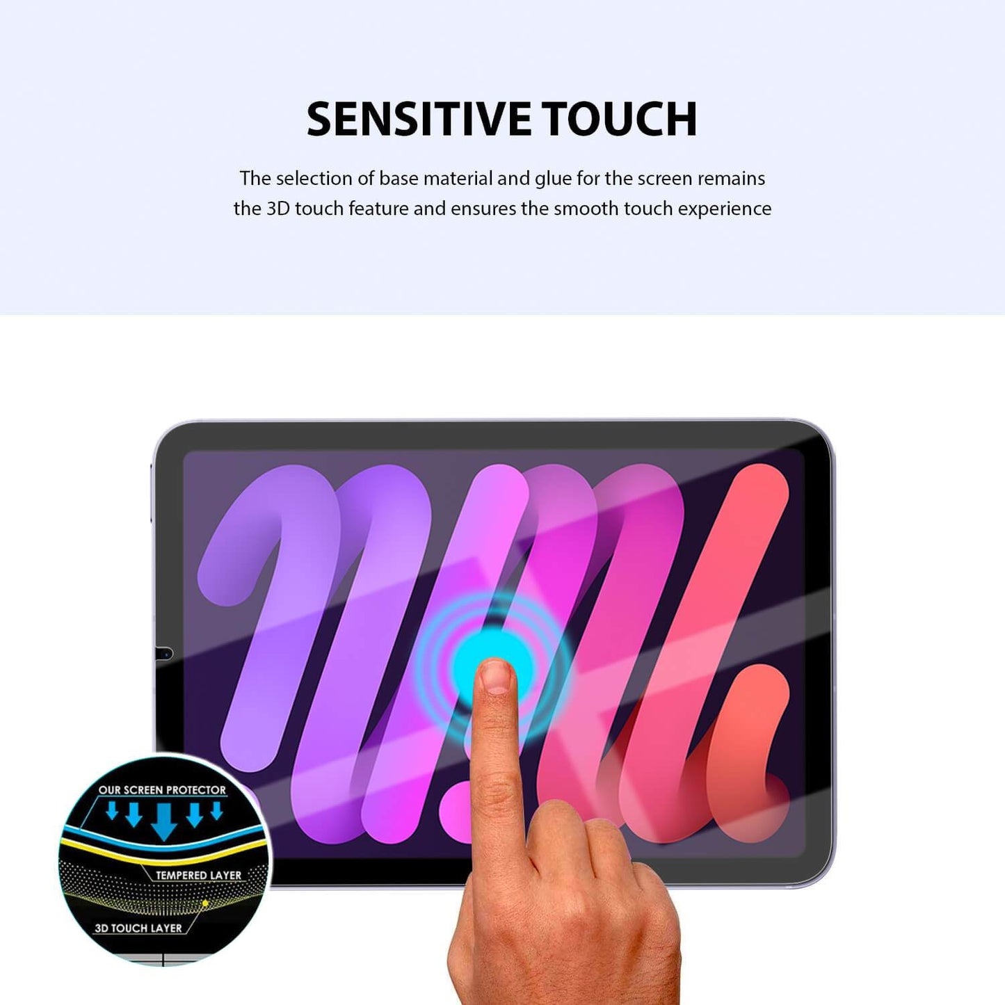 Tough on iPad Mini 6 Tempered Glass Screen Protector - Toughonstore