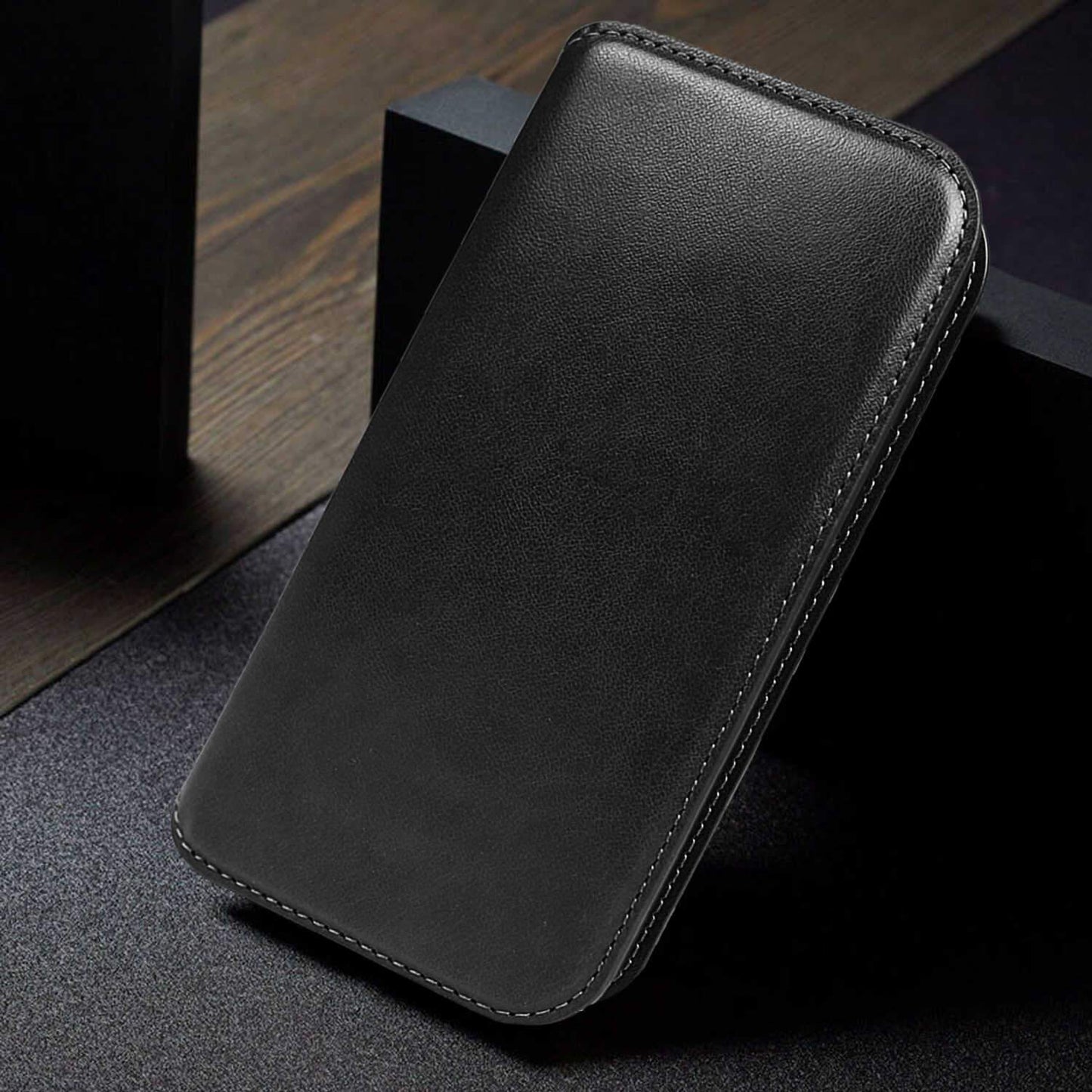iPhone 12 / iPhone 12 Pro Case Tough On Fine Detachable Leather Black