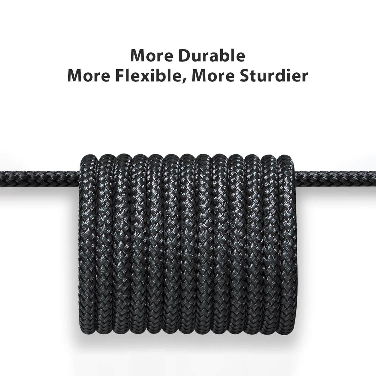 Tough on USB A to USB C Charger Cable 1m Black