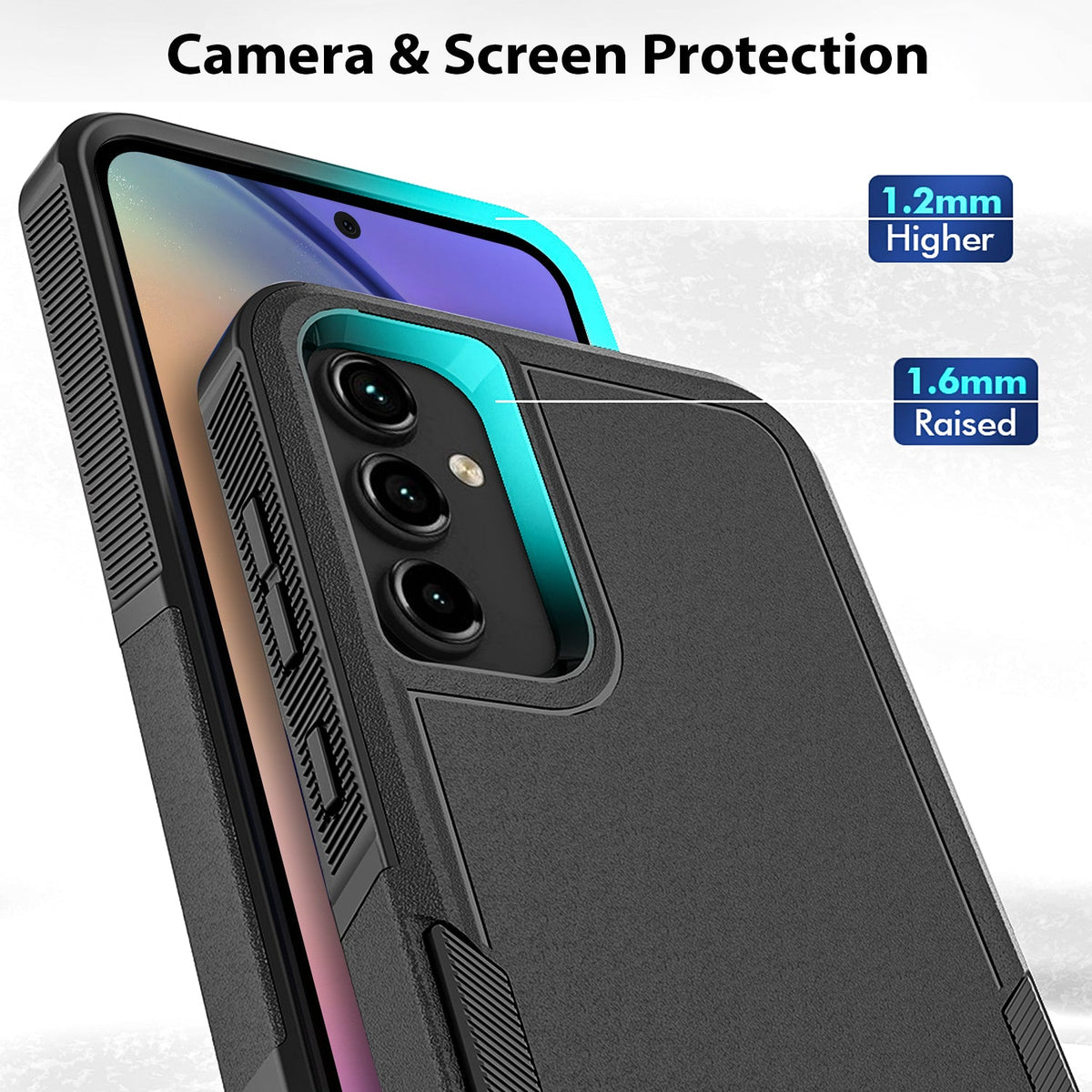 Tough On Samsung Galaxy A55 5G Case Tough Armor Black