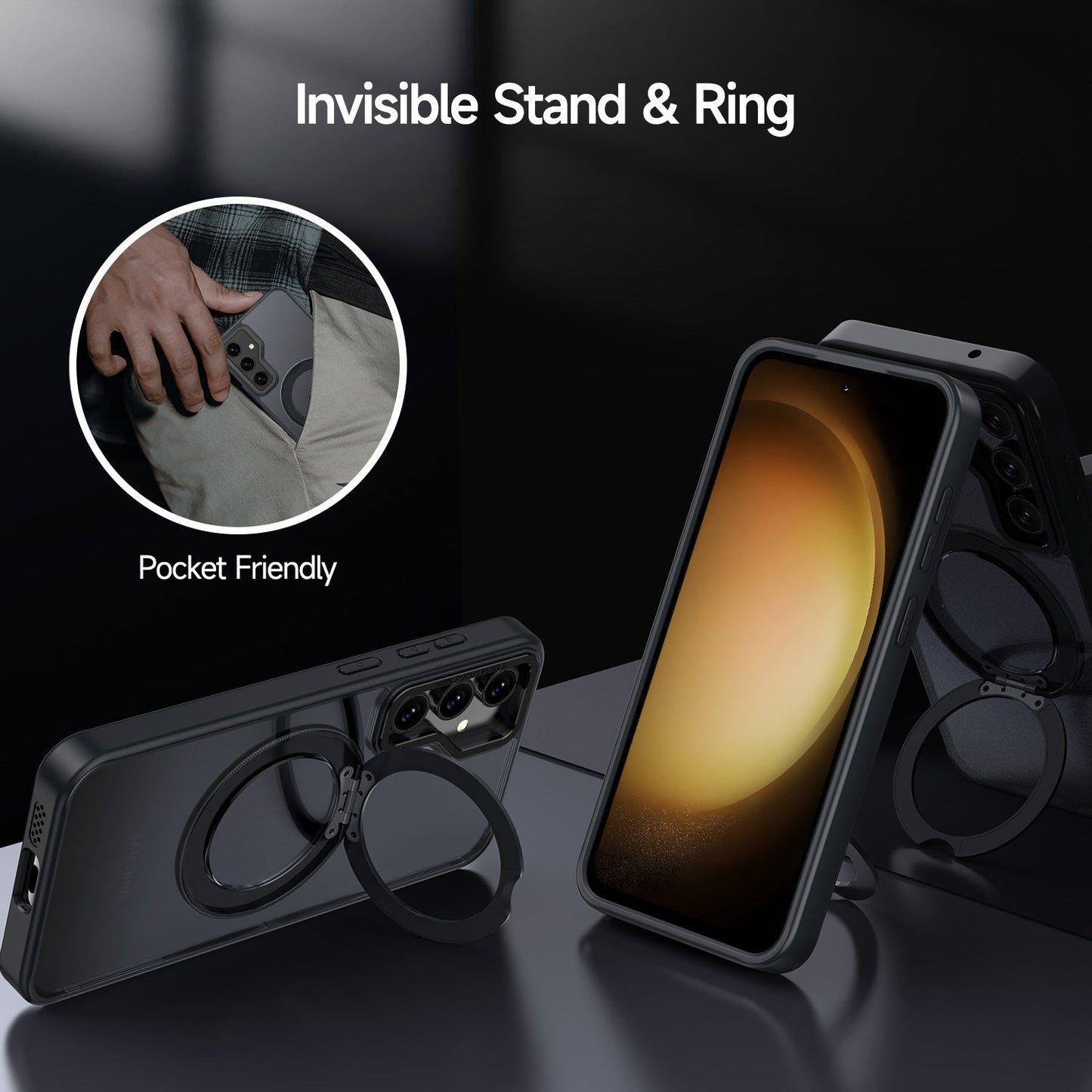 Tough On Samsung Galaxy S23 FE Case 360° Rotate Stand With MagSafe