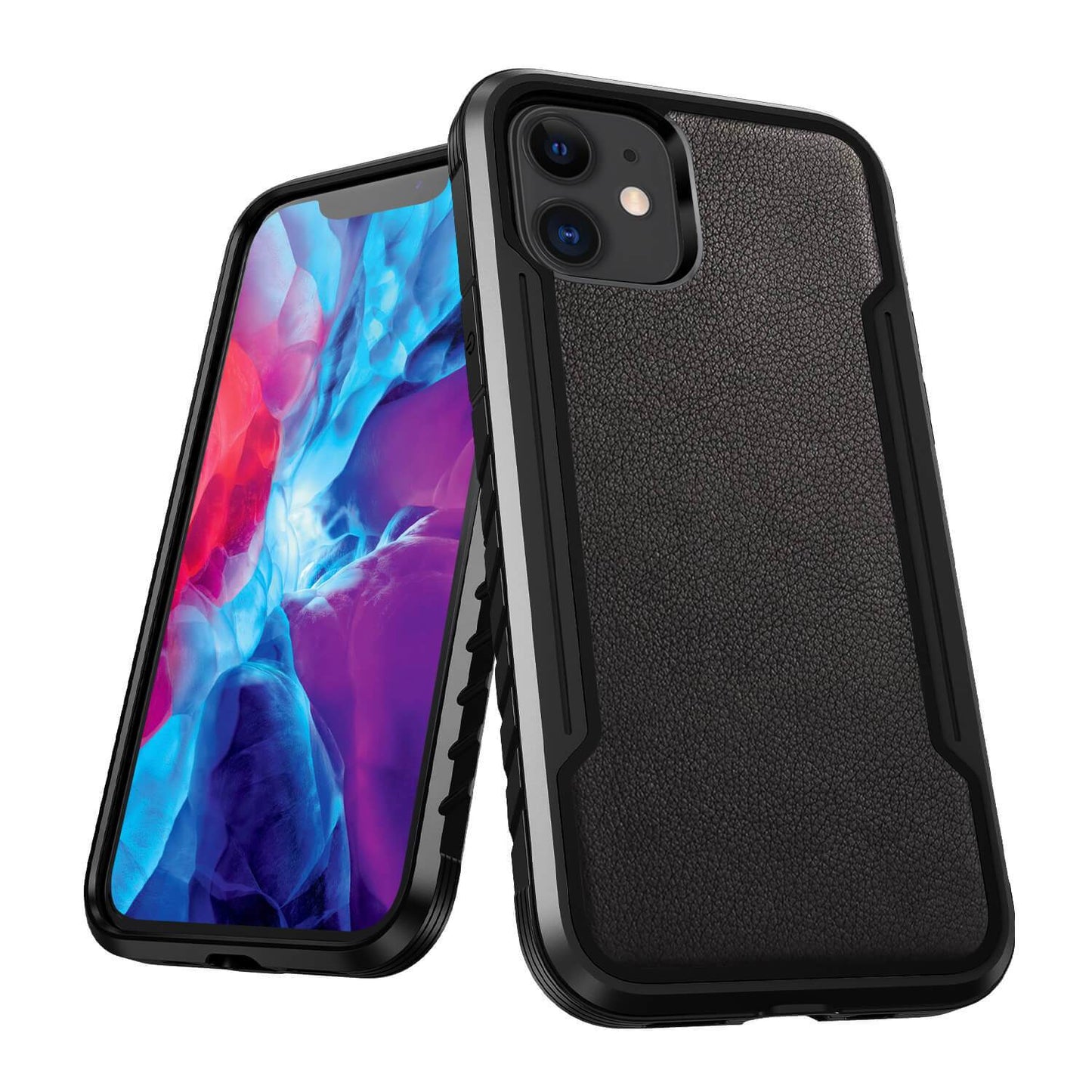 Tough On iPhone 11 Case Iron Shield Prime Leather Black