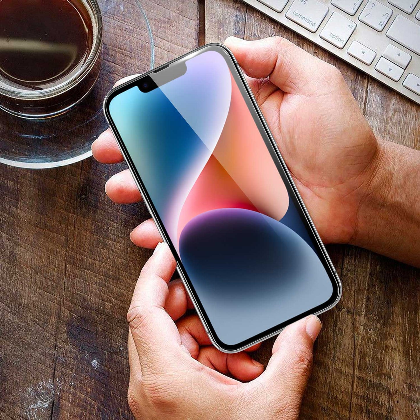 Tough On iPhone 14 Plus Double-strong Tempered Glass Screen Protector Clear