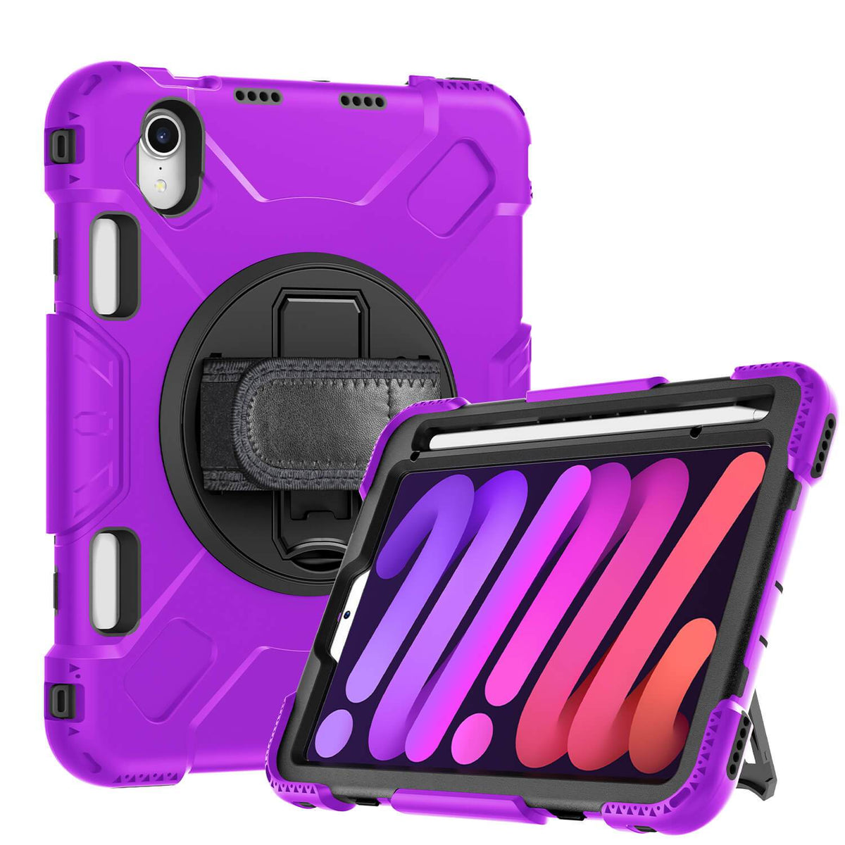 Tough On iPad Mini 6th Gen 8.3" Rugged Protection Case Purple - Toughonstore