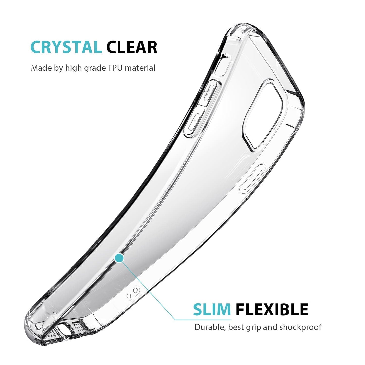 iPhone 12 / iPhone 12 Pro Case Tough On Tough TPU Clear