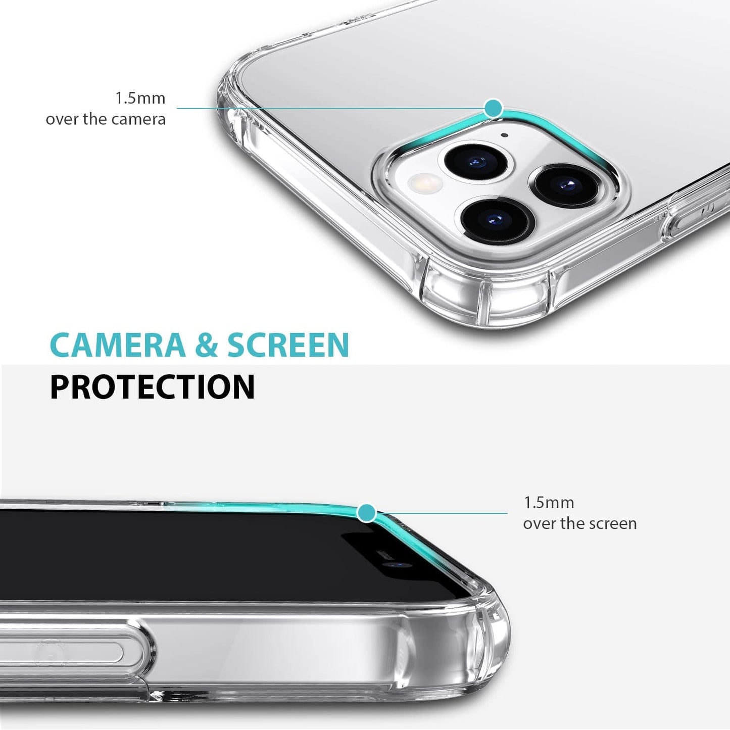 iPhone 12 / iPhone 12 Pro Case Tough On Tough TPU Clear