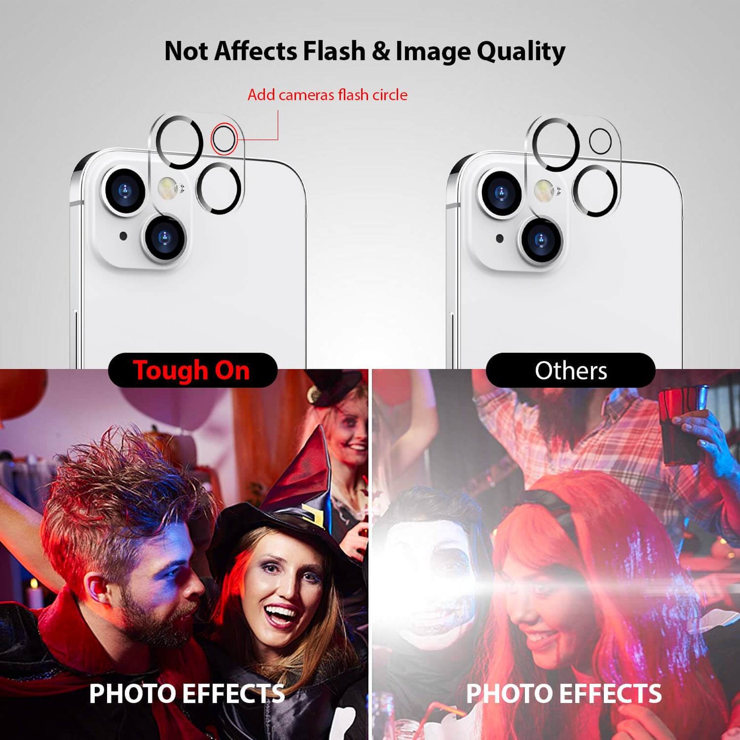 Tough On iPhone 13 Rear Camera Protector Tempered Glass - Toughonstore