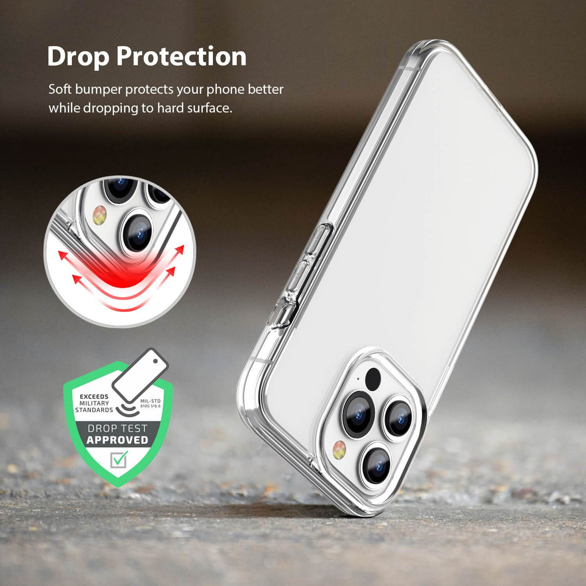 Tough On iPhone 13 Pro Max Case Clear - Toughonstore
