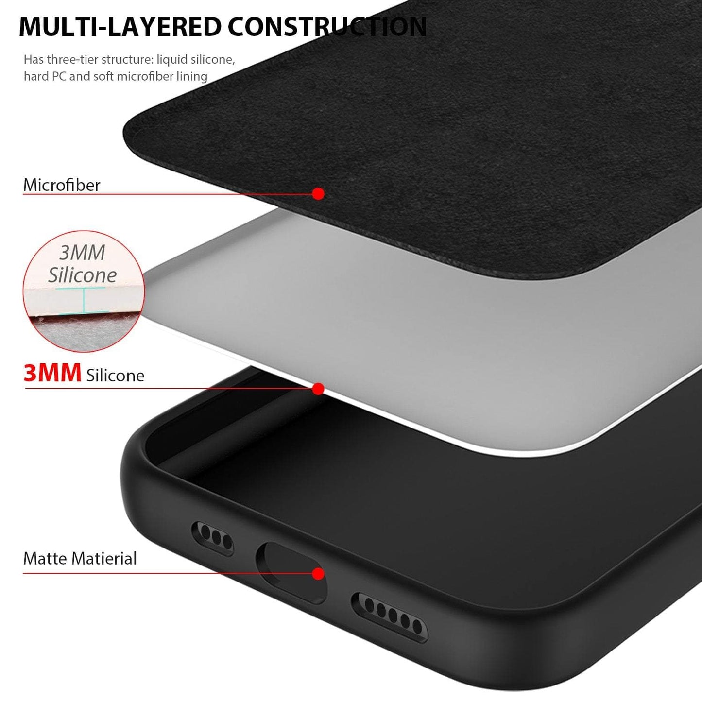 iPhone 12 / iPhone 12 Pro Case Tough On Strong Liquid Silicone