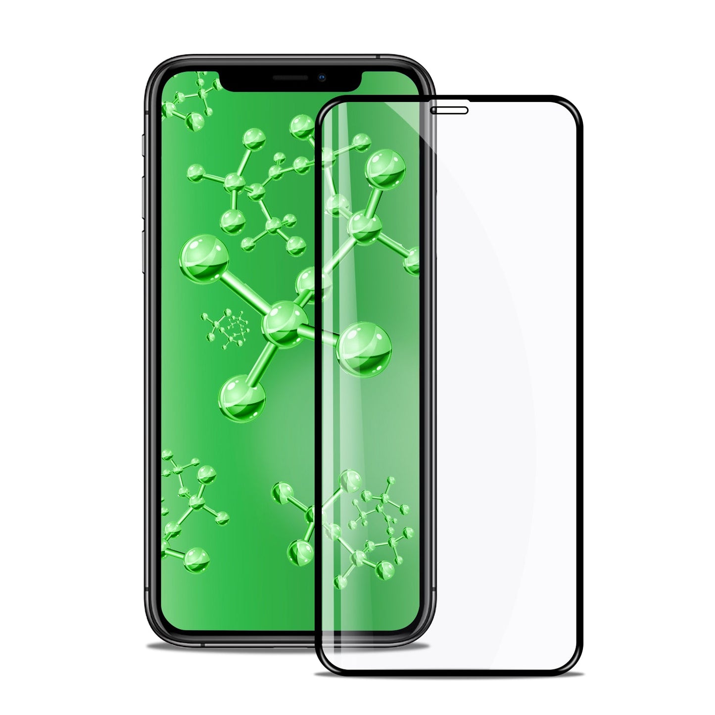 Tough on iPhone 11 Tempered Glass Screen Protector Antibacterial