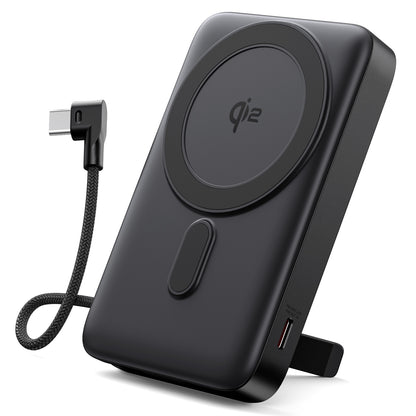 Tough On Qi2 Magnetic Power Bank 10000mAh Built-in Cable and Stand