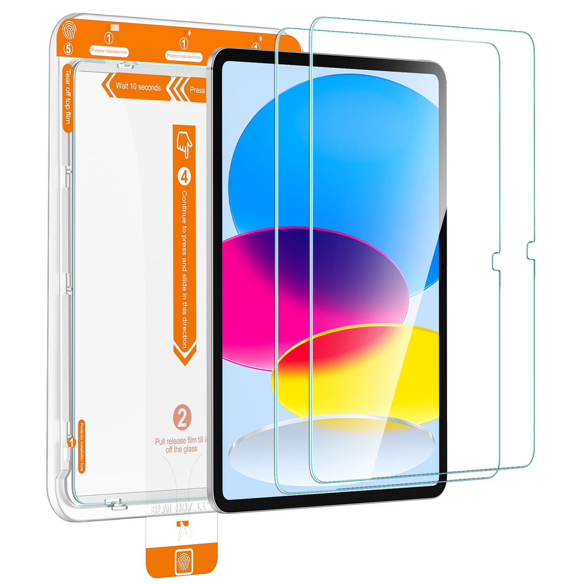 Tough On iPad Screen Protector Tempered Glass 2 Pack