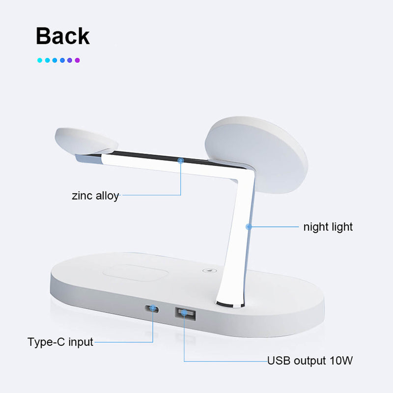 Tough On 5 in 1 Magnetic MagSafe Wireless Charger Stand Dock