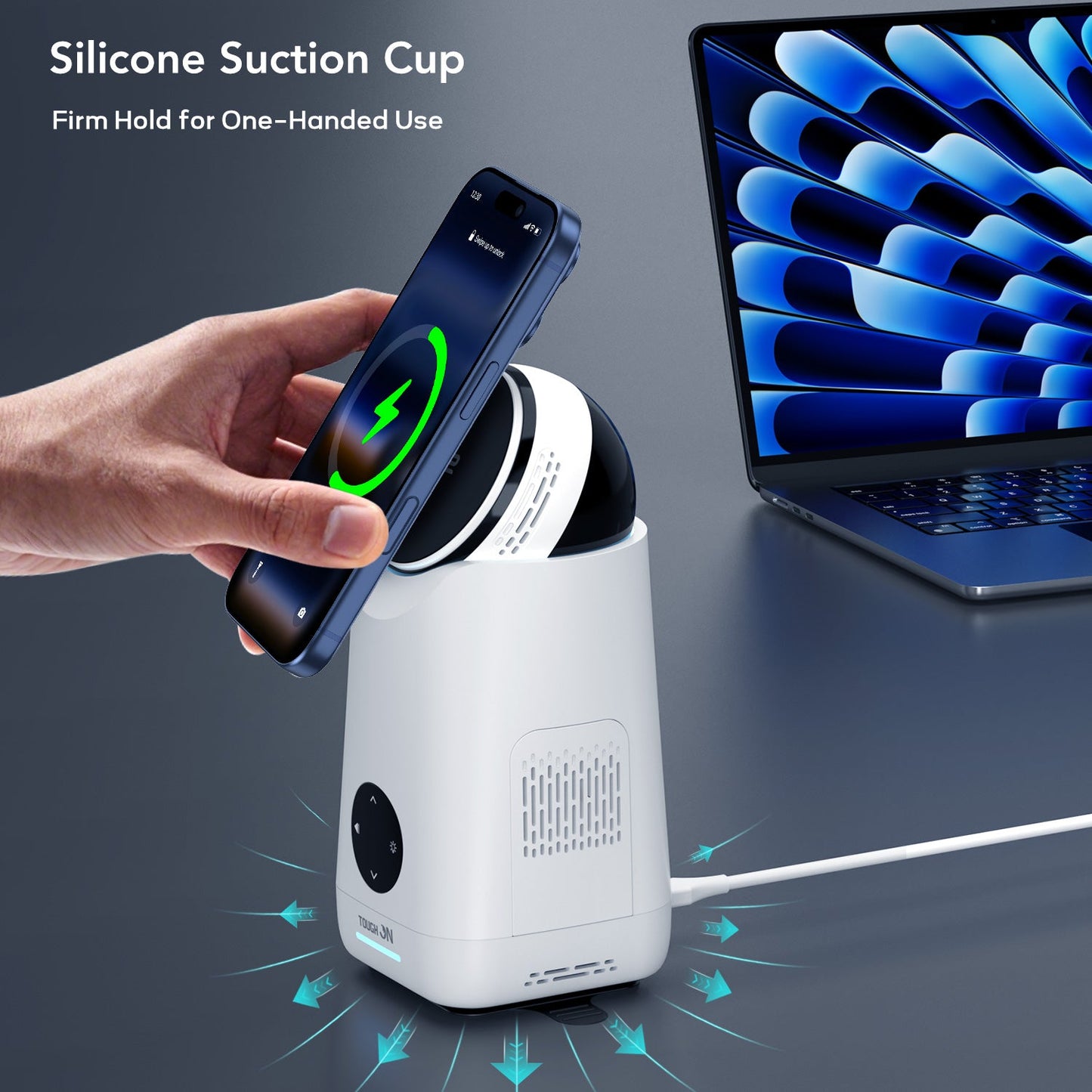 2 Pack Tough On MagMax Qi2 3-in-1 Wireless Charger