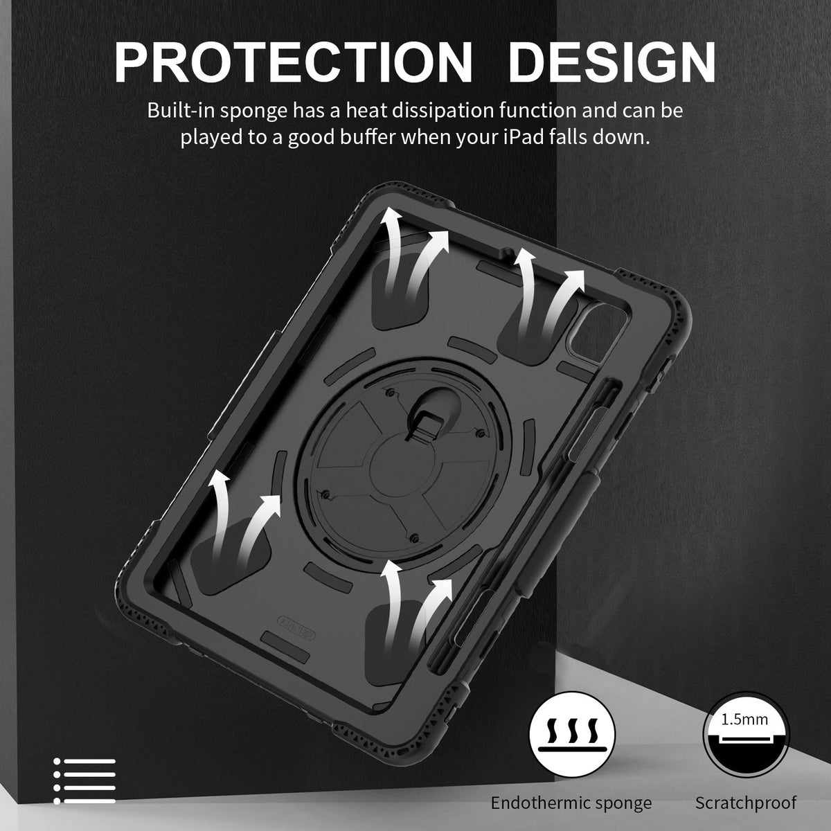 Tough On Rugged Protective Case for iPad