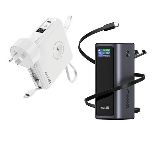 Touah on Laptop Power Bank 130W 20000mAh + MagGo 5-in-1 Travel Power Bank 10000mAh