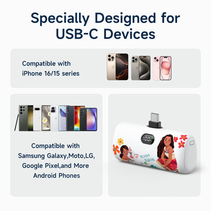 Disney Compact 5000mAh Power Bank with USB-C Connector