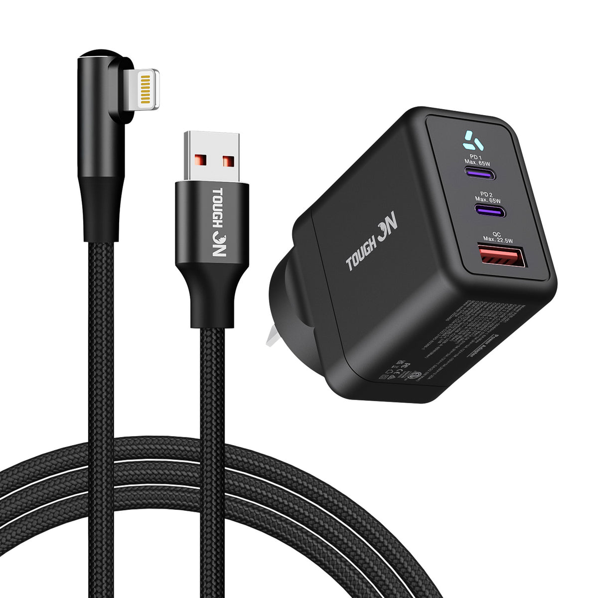Tough On Wall Charger and Charging Cable Bundle
