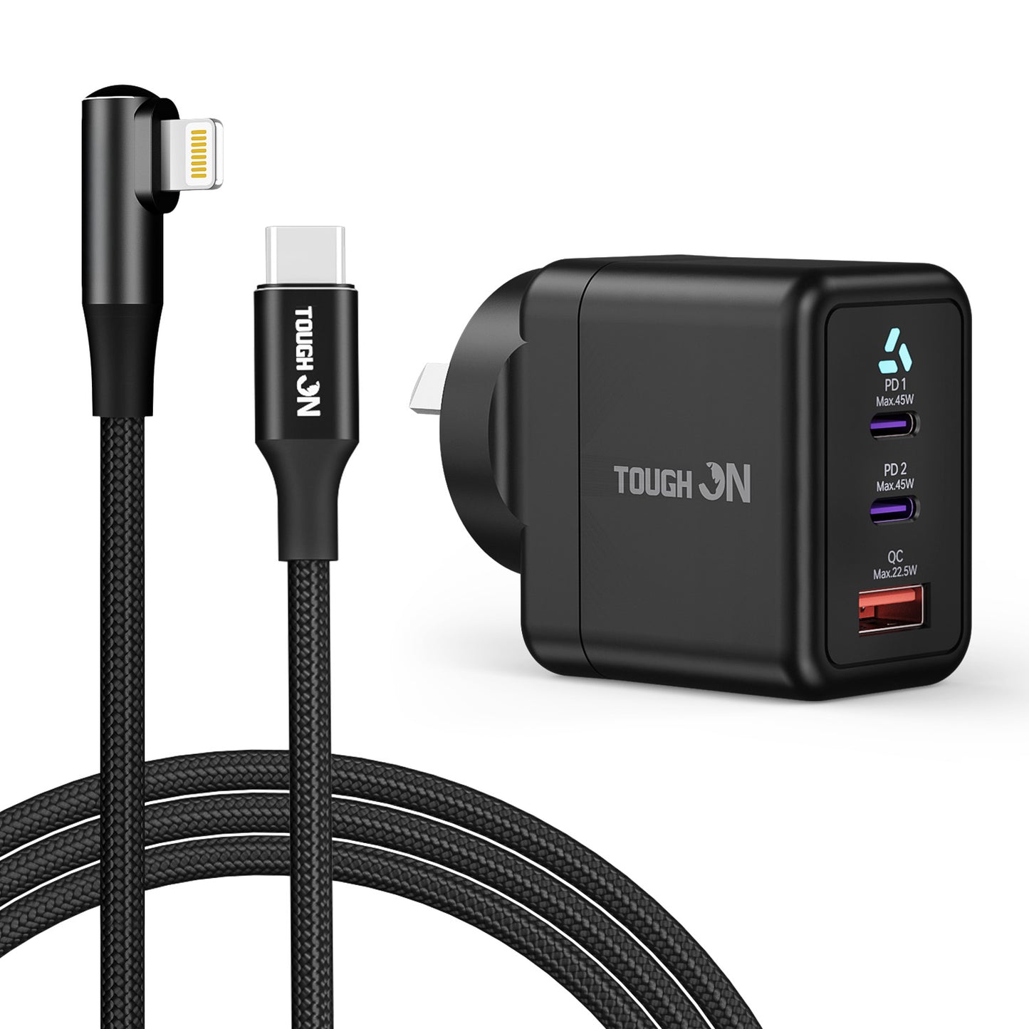 Tough On Wall Charger and Charging Cable Bundle