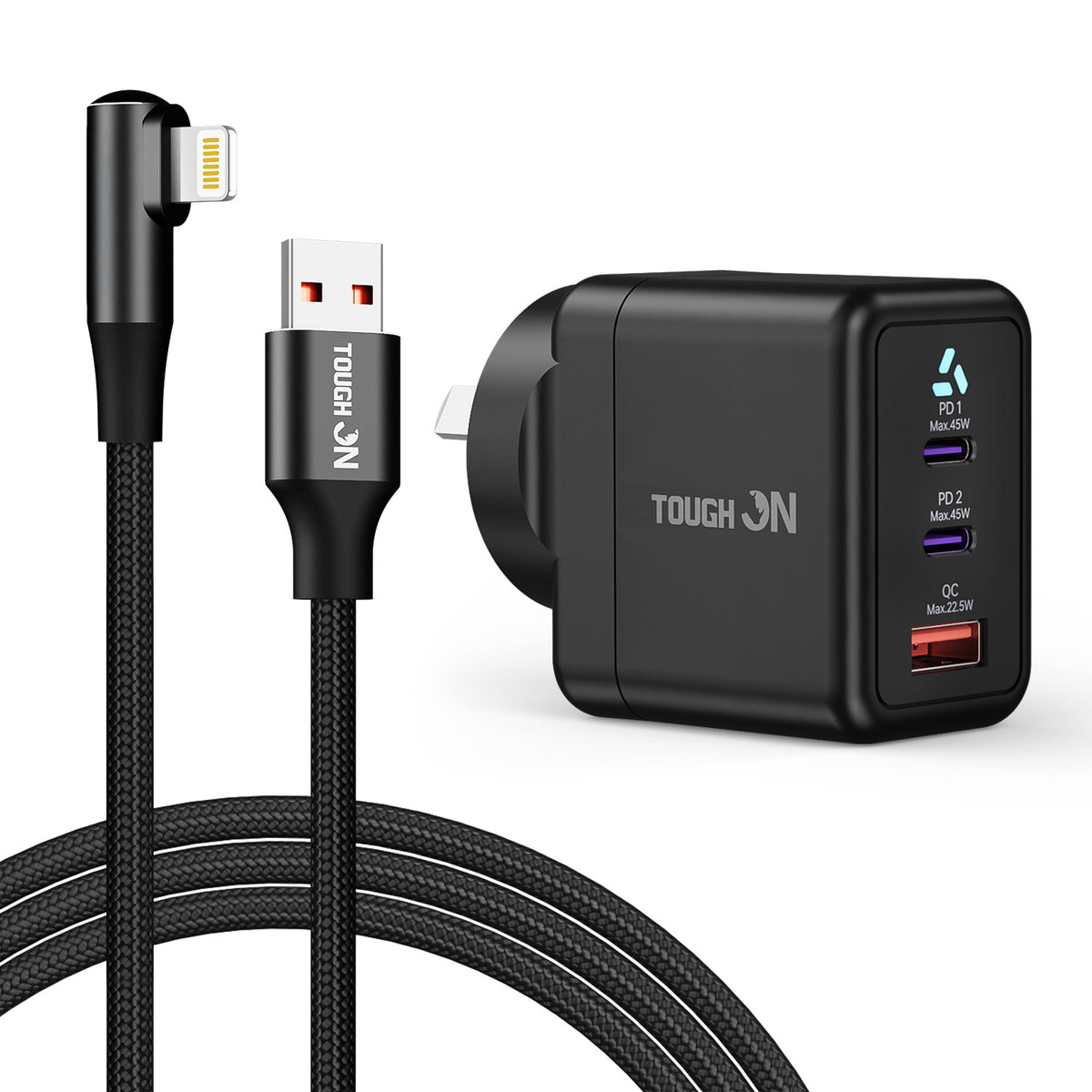 Tough On Wall Charger and Charging Cable Bundle