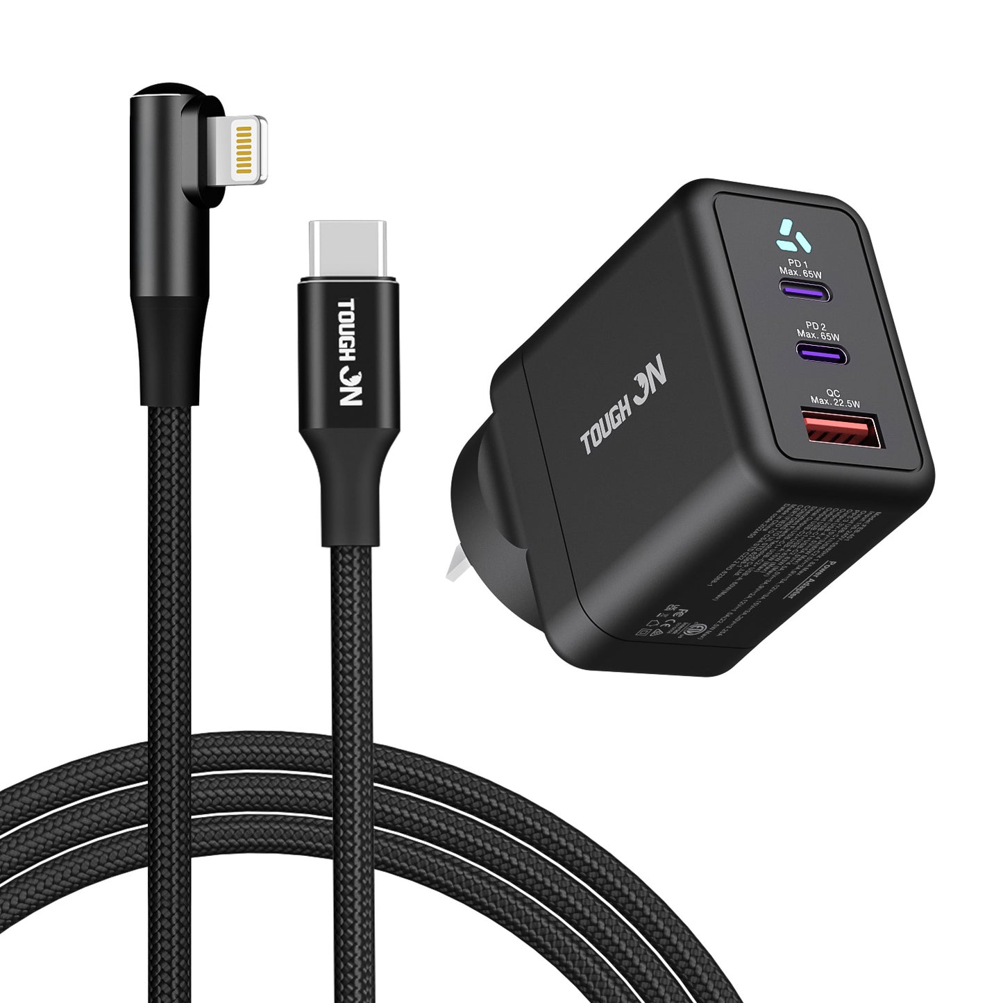 Tough On Wall Charger and Charging Cable Bundle