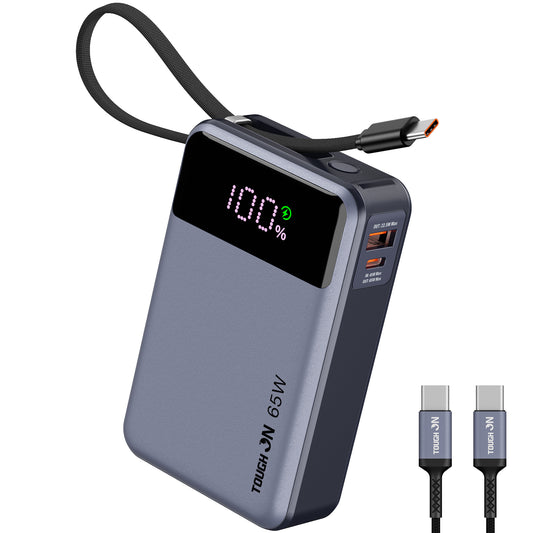 Tough On 65W 20000mAh Power Bank Built-in USB-C Cable