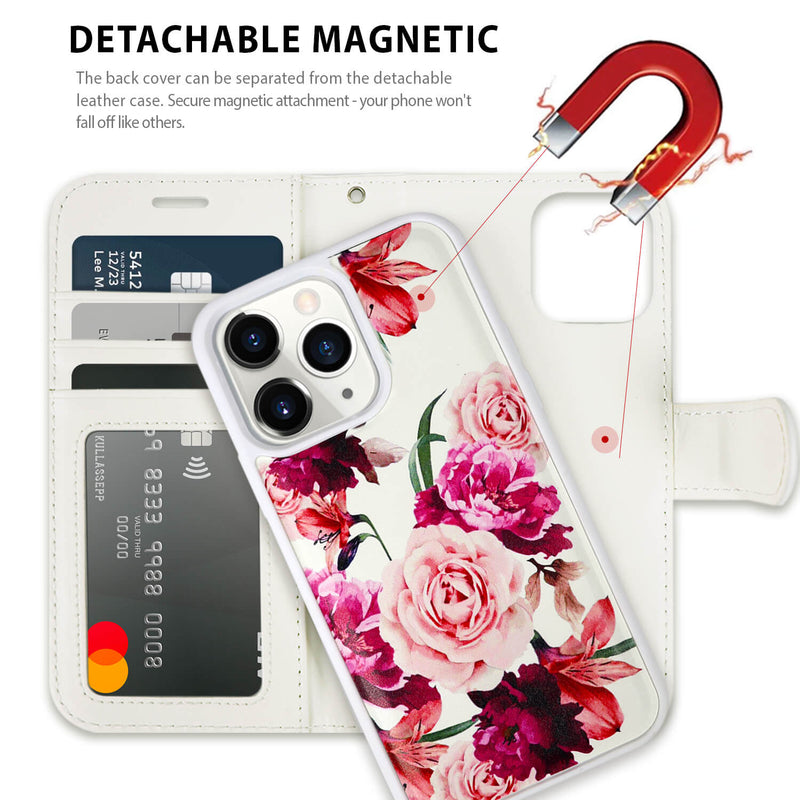 Tough On iPhone 15 Pro Case Magnetic Detachable Leather
