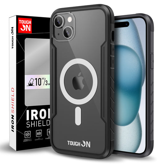 Tough On iPhone 15 Plus Case Iron Shield with MagSafe
