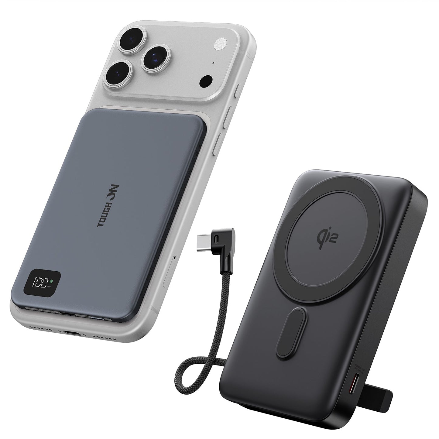 Tough On Qi2 10000mAh Power Bank and 5000mAh Ultra Slim Power Bank Bundle