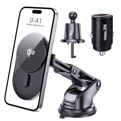 Tough On Qi2 Wireless Car Charger and 30W PD 3.0 Car Charger