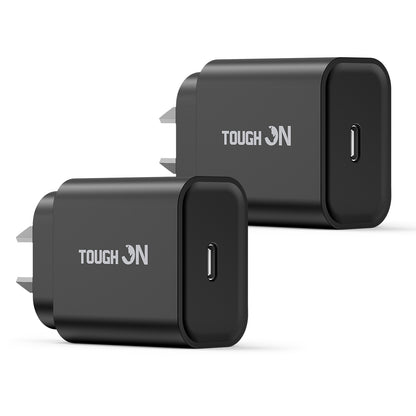 2 Pack Tough On Wall Charger 30W USB C Charge PD 3.0
