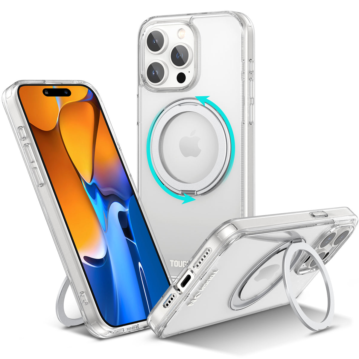 Tough On 360° Rotate Stand Case With MagSafe for iPhone