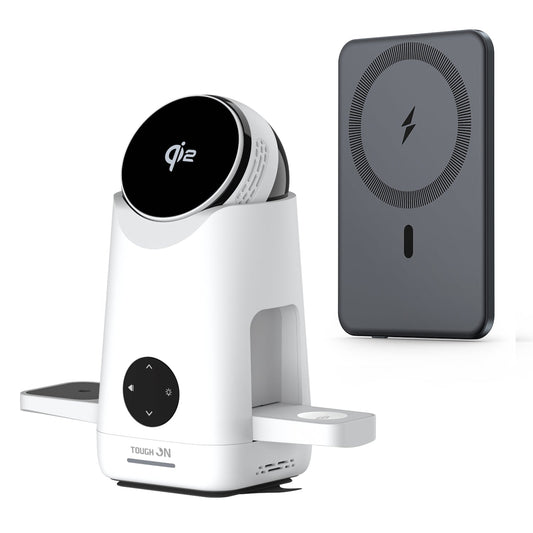 Home Charging Hub – Ultra Slim Magnetic Power Bank and MagMax QI2 3-in-1 Wireless Charger