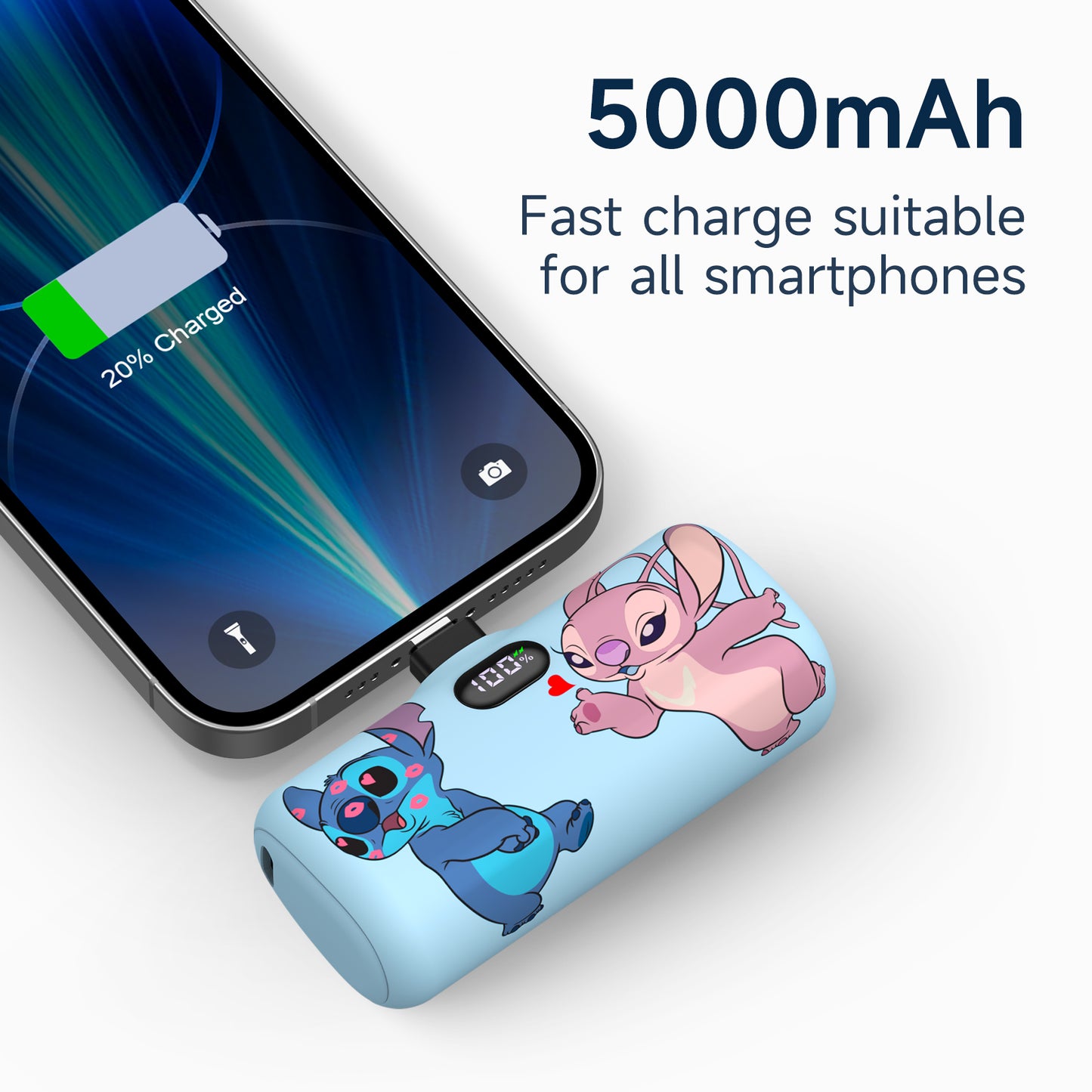 Disney Compact 5000mAh Power Bank with Lightning Connector