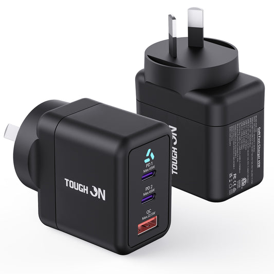 Tough on 45W 3 Port PD & QC 3.0 Fast Wall Charger